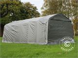 Livestock shelter 3.6x8.4x2.68 m, PE, Grey