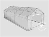 Storage shelter PRO 4x10x2x3.1 m, PVC, Grey