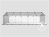 Storage shelter PRO 4x10x2x3.1 m, PVC, Grey