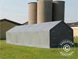 Storage shelter PRO 5x12x2x3.39 m, PVC, Grey