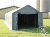 Storage shelter PRO 5x12x2x3.39 m, PVC, Grey