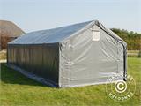 Storage shelter PRO 5x12x2x3.39 m, PVC, Grey