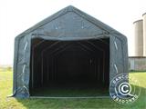 Storage shelter PRO 5x12x2x3.39 m, PVC, Grey