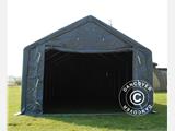 Storage shelter PRO 5x12x2x3.39 m, PVC, Grey