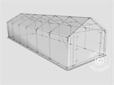 Storage shelter PRO 5x12x2x3.39 m, PVC, Grey