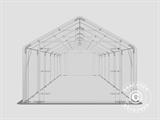 Storage shelter PRO 5x12x2x3.39 m, PVC, Grey