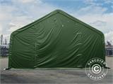 Storage shelter PRO 8x12x5.2 m PVC w/skylight, Green