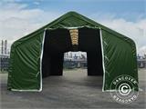 Storage shelter PRO 8x12x5.2 m PVC w/skylight, Green