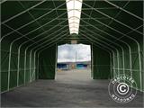 Storage shelter PRO 8x12x5.2 m PVC w/skylight, Green