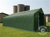 Storage shelter PRO 8x12x5.2 m PVC w/skylight, Green