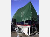 Afdekzeil 6x8m, PVC 600g/m², Groen, Vlamvertragende