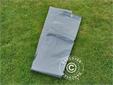 Tarpaulin 10x12 m, PVC 600 g/m², Grey, Flame retardant