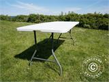 Folding Table 180x74x74 cm, Light Grey (1 pc.)