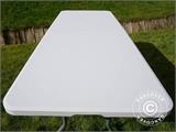 Tavolo Pieghevole 180x74x74cm, Grigio Chiaro (1 pz.)