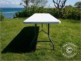 Folding Table 240x76x74 cm, Light Grey (10 pcs.)