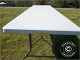 Folding Table 240x76x74 cm, Light Grey (10 pcs.)