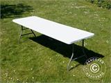 Folding Table 240x76x74 cm, Light Grey (25 pcs.)