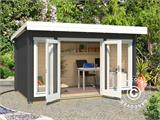 Wooden Cabin Lugano 2.5x3.9x2.34 m, 34 mm, Dark Grey