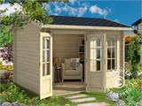 Wooden Cabin Stavanger 3x2.5x2.45 m, 44 mm, Natural