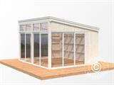 Cabane en bois 4,17x3,56x2,82m, 13m², Naturel