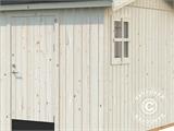 Wooden shed w/floor, 5.61x3.3x2.61 m, 16.9 m², Natural