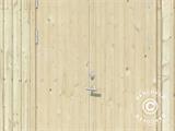 Abri en bois avec plancher, 2,75x3,44x2,67m, 8,4m², Naturel