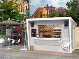 Wooden Kiosk/Sales Booth, 3.55x2.33x2.64 m, 7.7 m², Natural