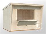 Kiosque/kiosque de vente en bois, 3,55x2,33x2,64m, 7,7m², Naturel