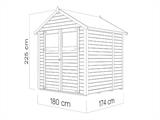 Wooden Shed, Bertilo Sylt 2, 1.8x1.74x2.25 m