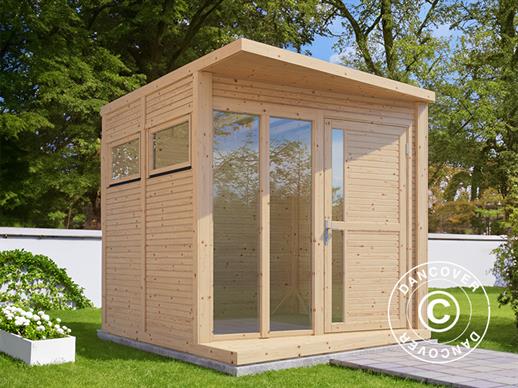 Domek drewniany, Bertilo Concept, 2,34x2,97x2,27m, Naturalne drewno