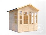 Domek drewniany, Bertilo Teahouse, 2,34x2,26x2,65m, Naturalne drewno