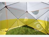 Werktent, FleXshelter PRO+, 1,8x1,8x2m, PVC, Vlamvertragend, Geel/Wit